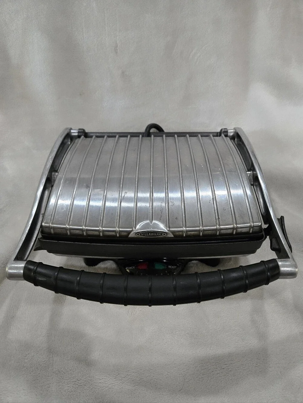 2-Slice Indoor Electric Grill - Silver